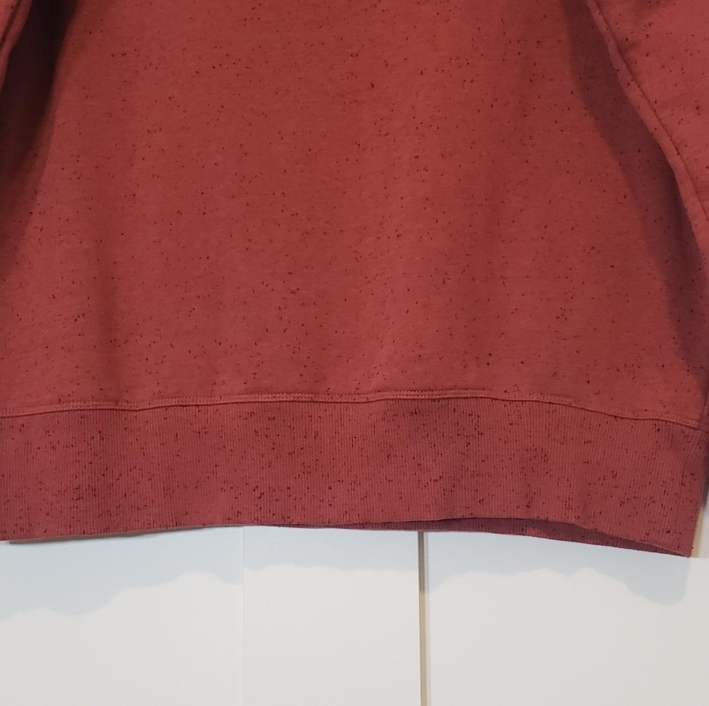 Under Armour Loose Logo Hoodie Cinnamon & Black Specs Kangaroo Pocket Sz Medium - Picture 11 of 15